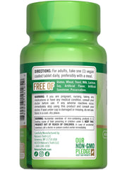Supplement facts panel for Nature's Truth iron product