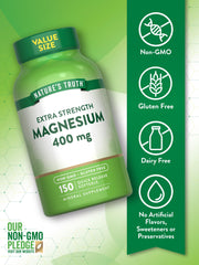 Ingredient list for Nature's Truth magnesium supplement
