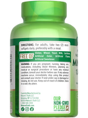 Ready-to-swallow lemon-flavored mini fish oil softgels