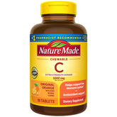 Nature Made Vitamin C 1000 mg chewable bottle on white background