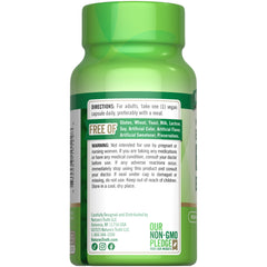 Back view of Nature’s Truth B-100 bottle packaging