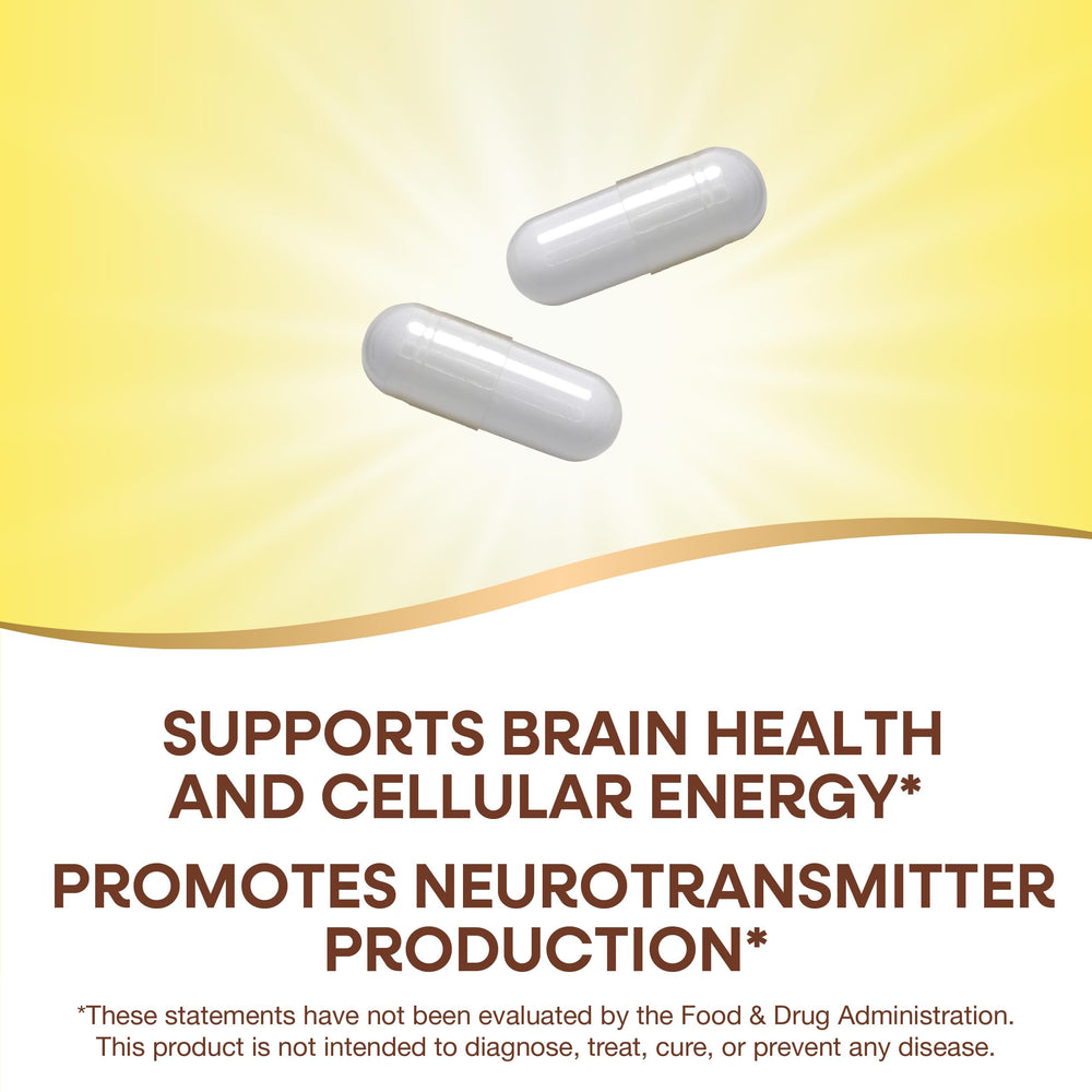 Supplement facts panel for Nature's Way Choline & Inositol