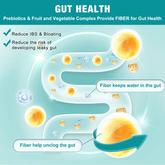 Fruit and vegetable complex included in the probiotic formula