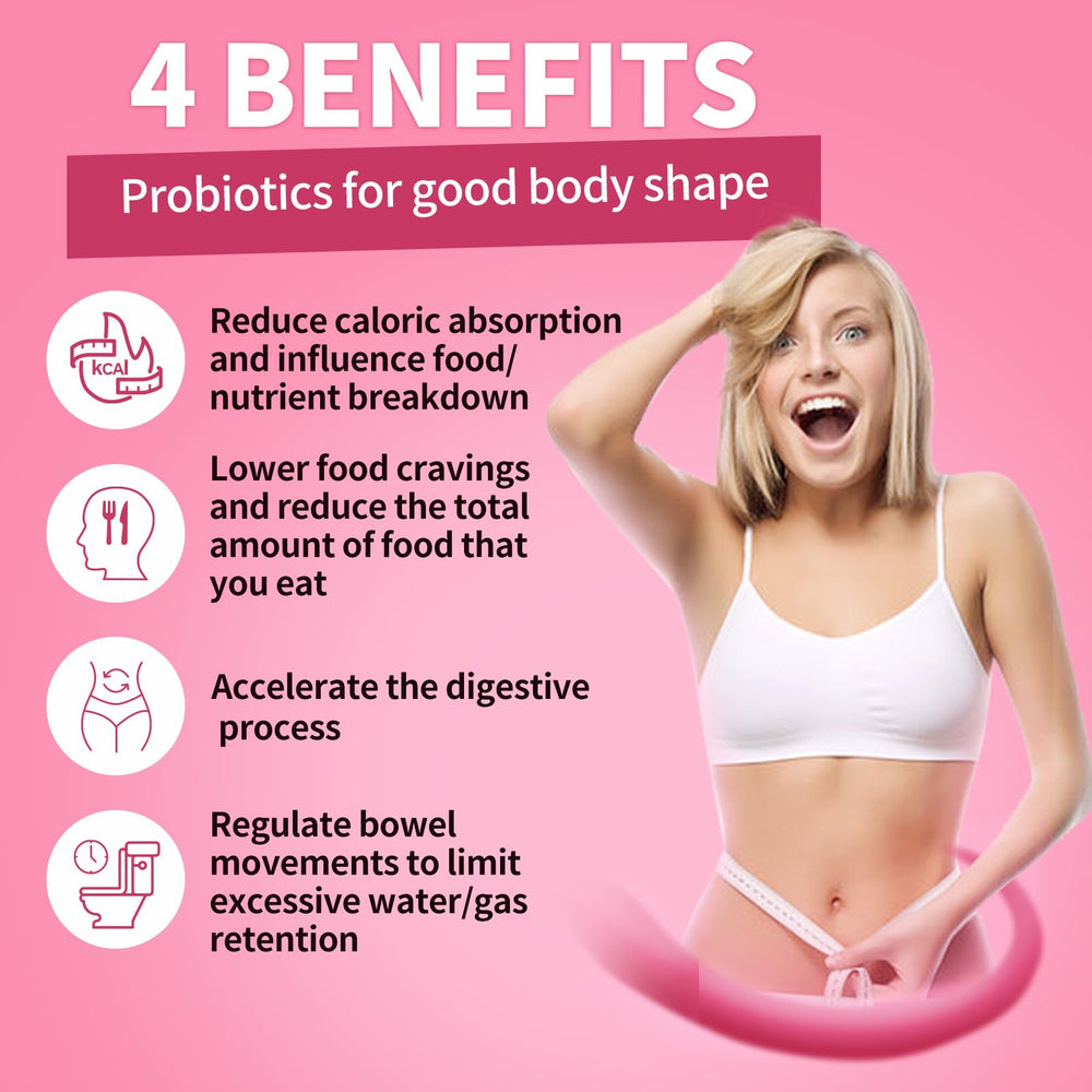Lifestyle shot: woman taking probiotic powder with water