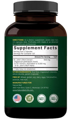 Allergen-free and Non-GMO badge for NatureBell St. John’s Wort