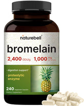 NatureBell Bromelain 1,000mg per serving capsules
