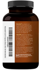 Bottle on white background showcasing NatureBell CoQ10 with Omega-3