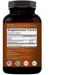 Close-up view of 240 softgel capsules