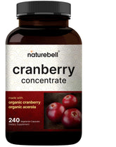NatureBell Cranberry Pills bottle with 240 veggie capsules