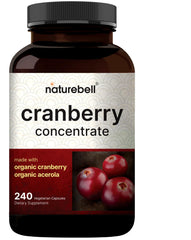 NatureBell Cranberry Pills bottle with 240 veggie capsules