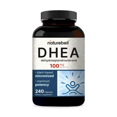 Bottle of NatureBell DHEA 100mg 240 capsules - main product image