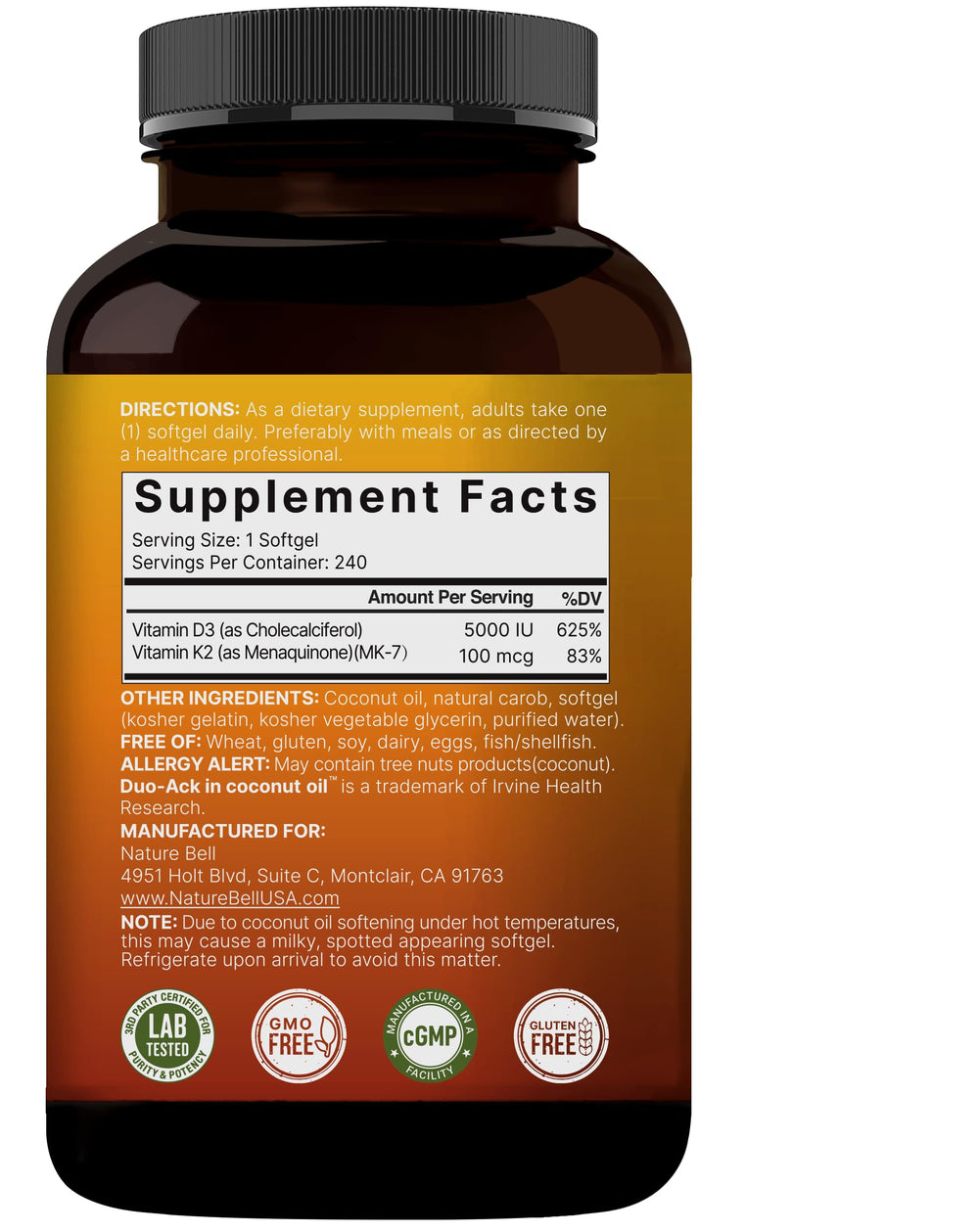 Support for heart health with D3 and K2