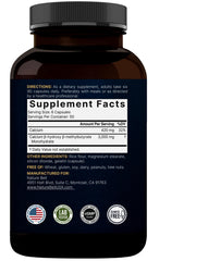 Third-party lab tested seal on NatureBell HMB packaging