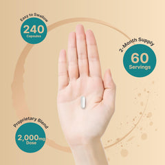 Water-soluble fermented hyaluronic acid formulation close-up