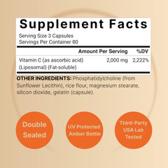 NatureBell liposomal Vitamin C bottle with lab-tested badge