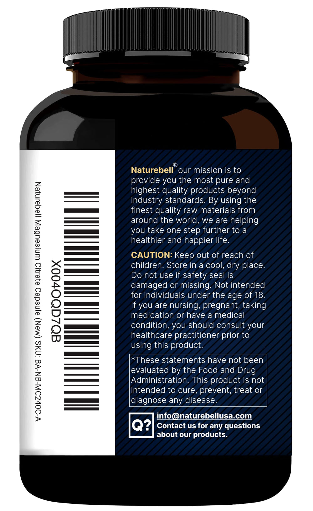 NatureBell box and bottles shown for product packaging