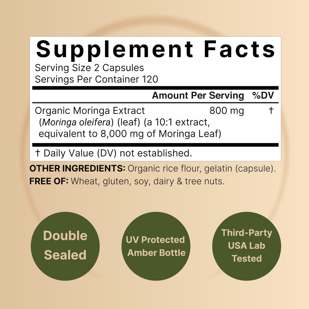 NatureBell Moringa Capsules 2-pack packaging