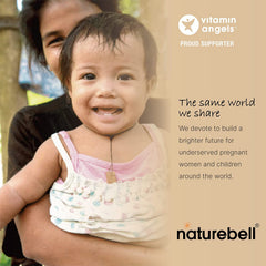 NatureBell probiotic strains graphic showing 10‑strain blend digestive balance benefit