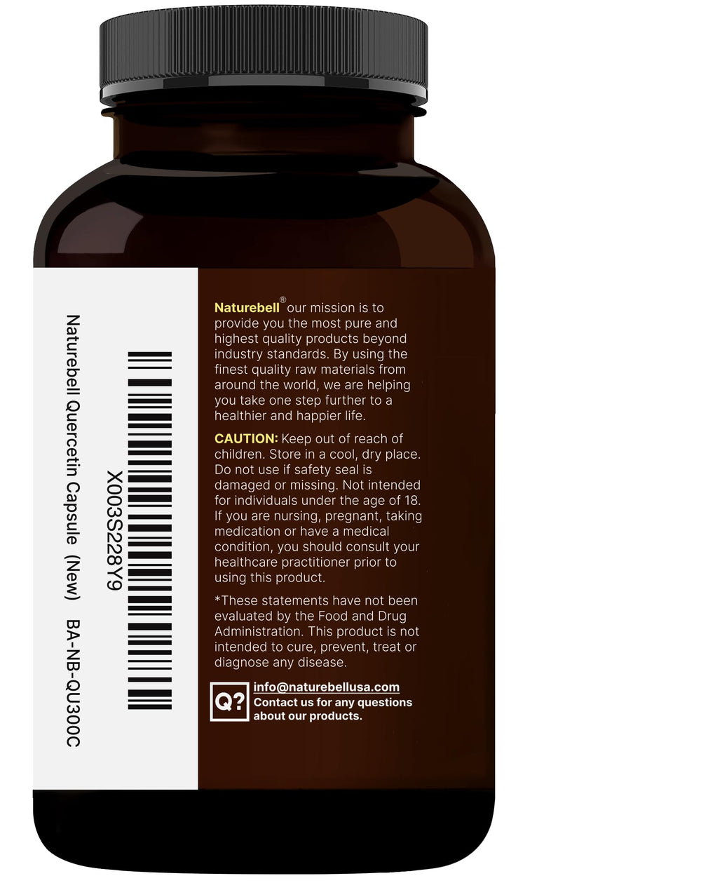 California-made quercetin dihydrate capsules