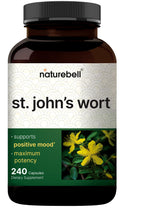 NatureBell St. John’s Wort bottle and capsules - hero image