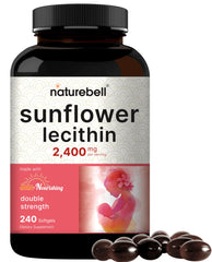 NatureBell Sunflower Lecithin bottle with label on white background