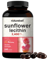 NatureBell Sunflower Lecithin 2400mg bottle with 240 softgels