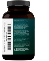 NatureBell TMG 1,500mg capsules with glass of water