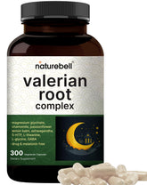 NatureBell Valerian Root Sleep Supplement bottle – 300 veggie capsules