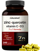 NatureBell Zinc Quercetin 240 capsules front view