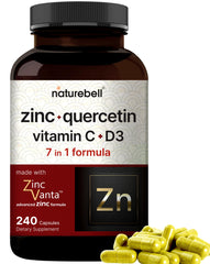 NatureBell Zinc Quercetin 240 capsules front view
