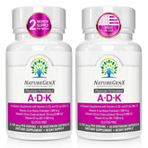 NatureGenX ADK Vitamin Supplement bottles showing Pack of 2