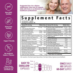 Iron-free vegan multivitamin capsules