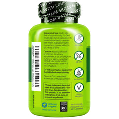 Calcium with D3, vitamin C and plant-based ingredients on label