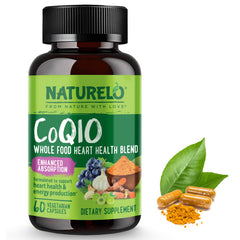 Naturelo CoQ10 100mg vegan capsules 60 count