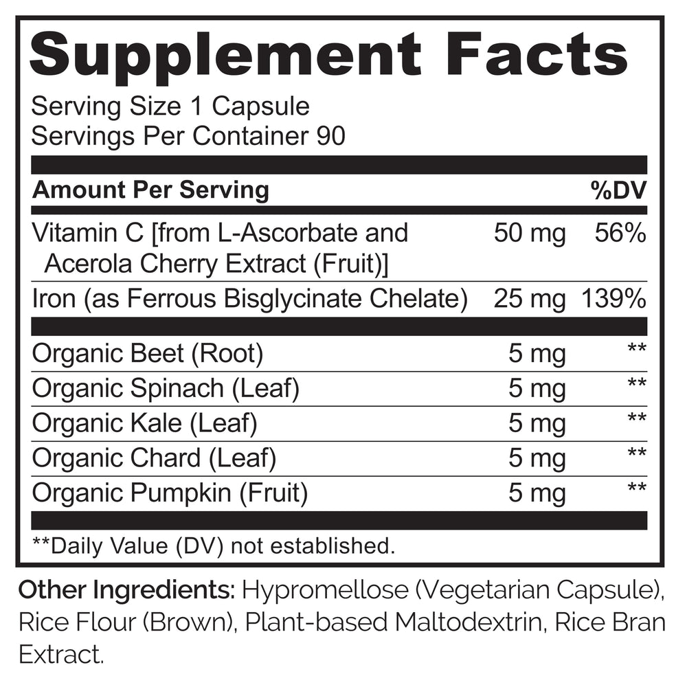 Close-up of Ferrous Bisglycinate Chelate iron form