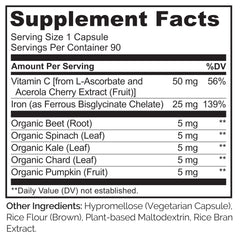 Close-up of Ferrous Bisglycinate Chelate iron form