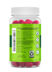 Close-up of natural berry flavored magnesium citrate gummies
