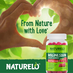 Final packaging image of NATURELO Magnesium Citrate Gummies