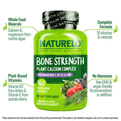 Calcium sourced from marine algae illustration