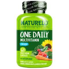 NATURELO Men's Multivitamin bottle and label