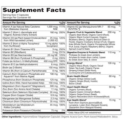 Vegetarian capsules of Naturelo Men's Multivitamin