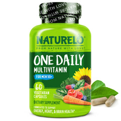 NATURELO Mens Multivitamins 50+ hero bottle
