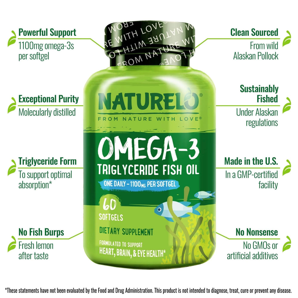 Purified omega-3 triglyceride form for high absorption