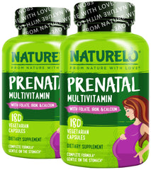 NATURELO Prenatal Multivitamin bottle with 180 capsules – pack of 2