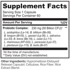 Natural ingredients used in Naturelo Probiotics