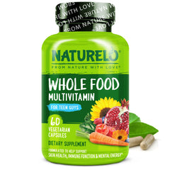 NATURELO Teen Multivitamin bottle front label