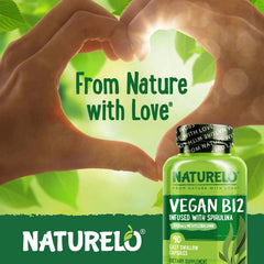 Close-up of 90 vegan capsules per pack