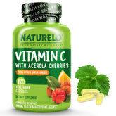 Bottle of NATURELO Vitamin C with Acerola Cherry and Citrus Bioflavonoids
