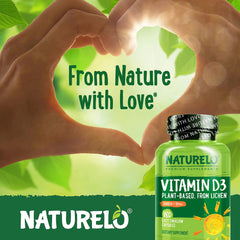 Naturelo Vitamin D3 packaging with information card