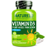 NATURELO Vitamin D3 2500 IU plant-based from lichen – hero image